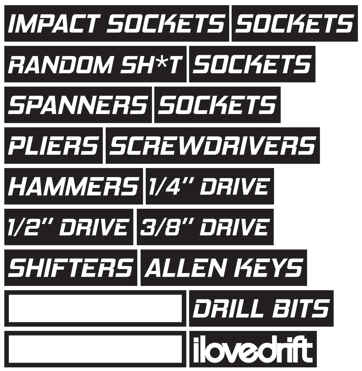 Magnetic Toolbox Labels